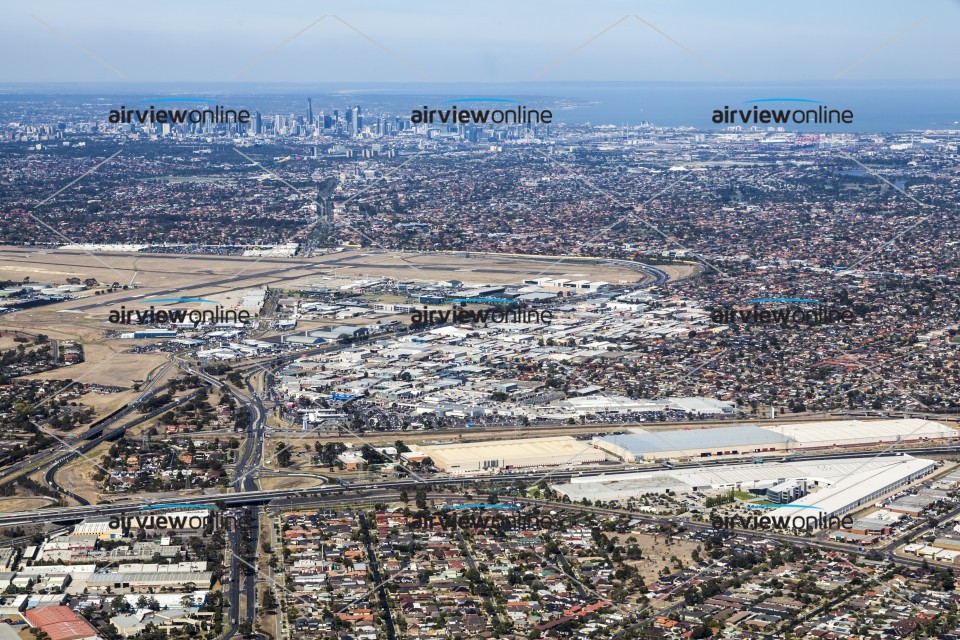Aerial Photography Airport West Looking To CBD Airview Online