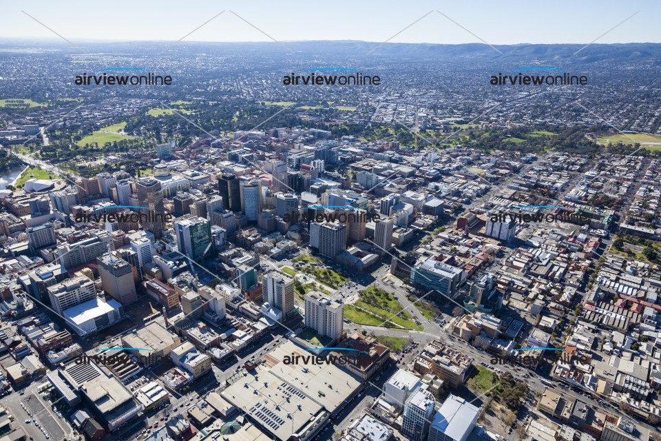 Aerial Photography Victoria Square, Adelaide Airview Online