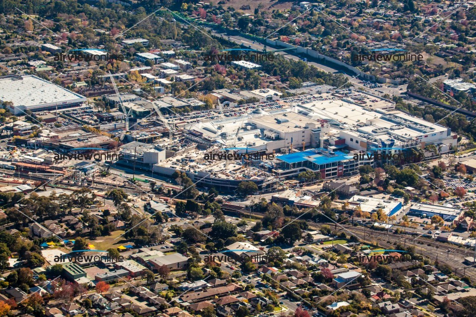Aerial Photography Eastland Shopping Centre Construction Airview Online
