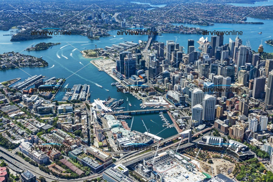 Aerial Photography Darling Harbour - Airview Online