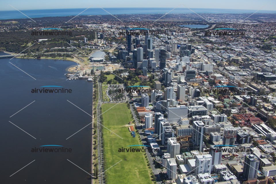 Aerial Photography East Perth To Perth CBD Airview Online