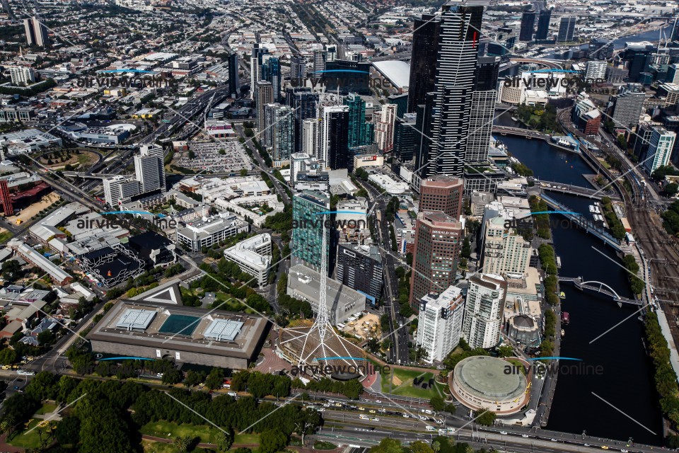 Aerial Photography The Arts Center Melbourne Airview Online