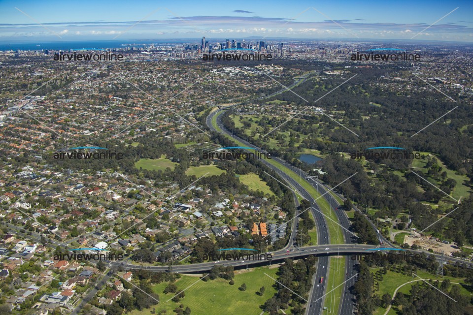 Aerial Photography Kew East To Melbourne CBD Airview Online