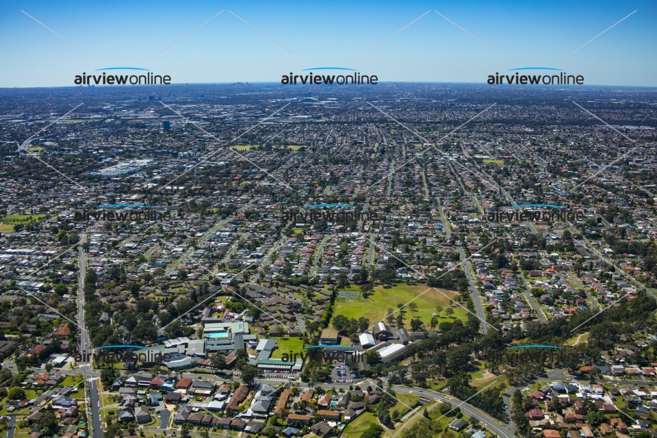 Aerial Photography Merrylands West - Airview Online