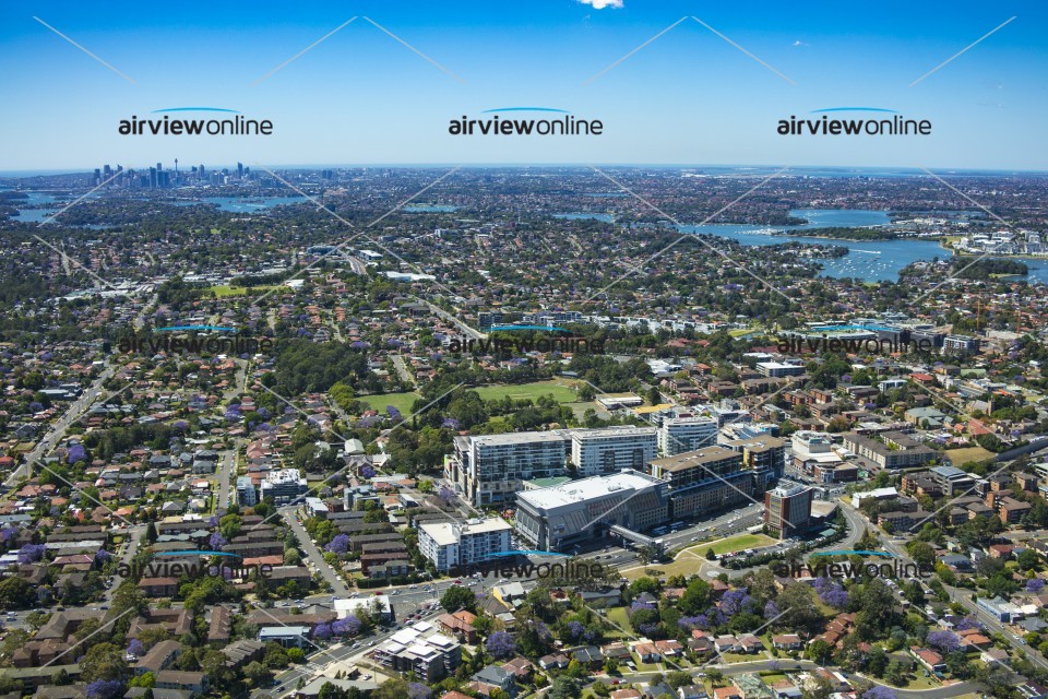 Aerial Photography Top Ryde Shopping Centre And Surrounds Airview Online