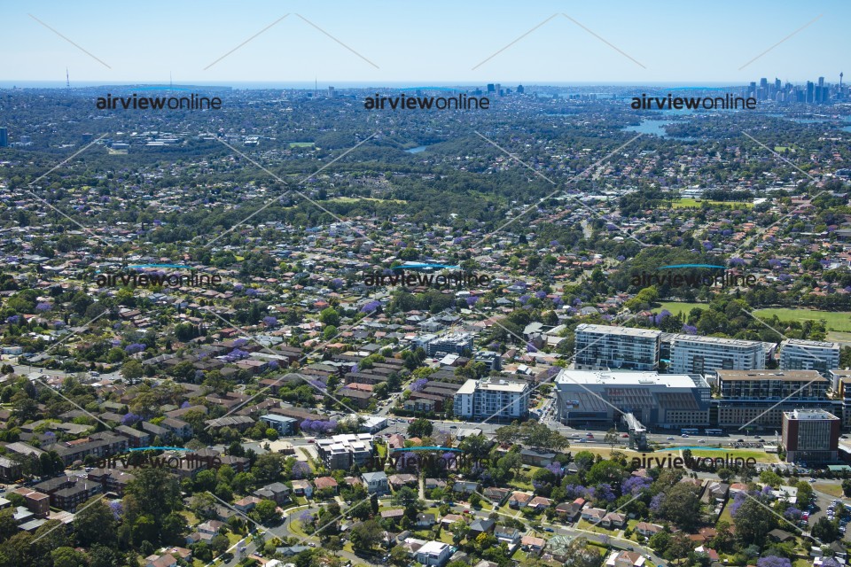 Aerial Photography Top Ryde Shopping Centre And Surrounds Airview Online
