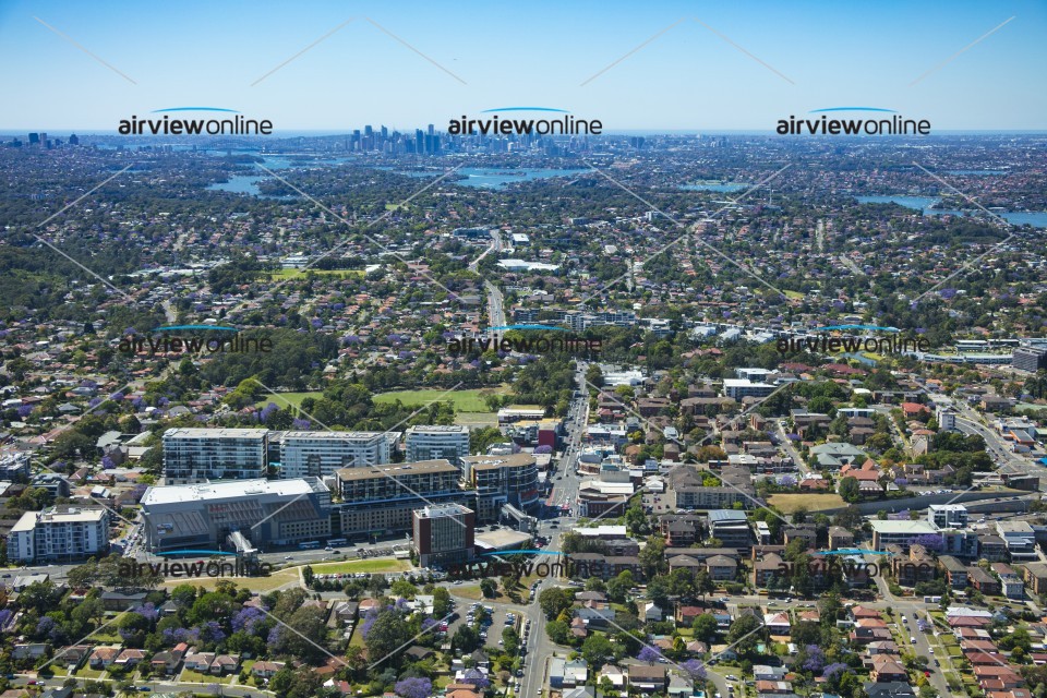 Aerial Photography Top Ryde Shopping Centre And Surrounds Airview Online