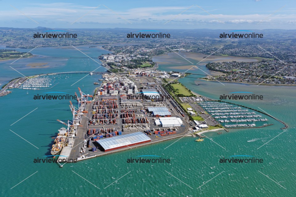 Aerial Photography Port Of Tauranga Looking South Airview Online