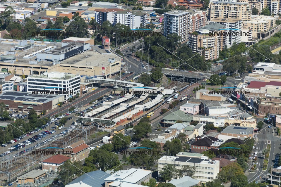 Aerial Photography Hornsby Station & Westfield Airview Online