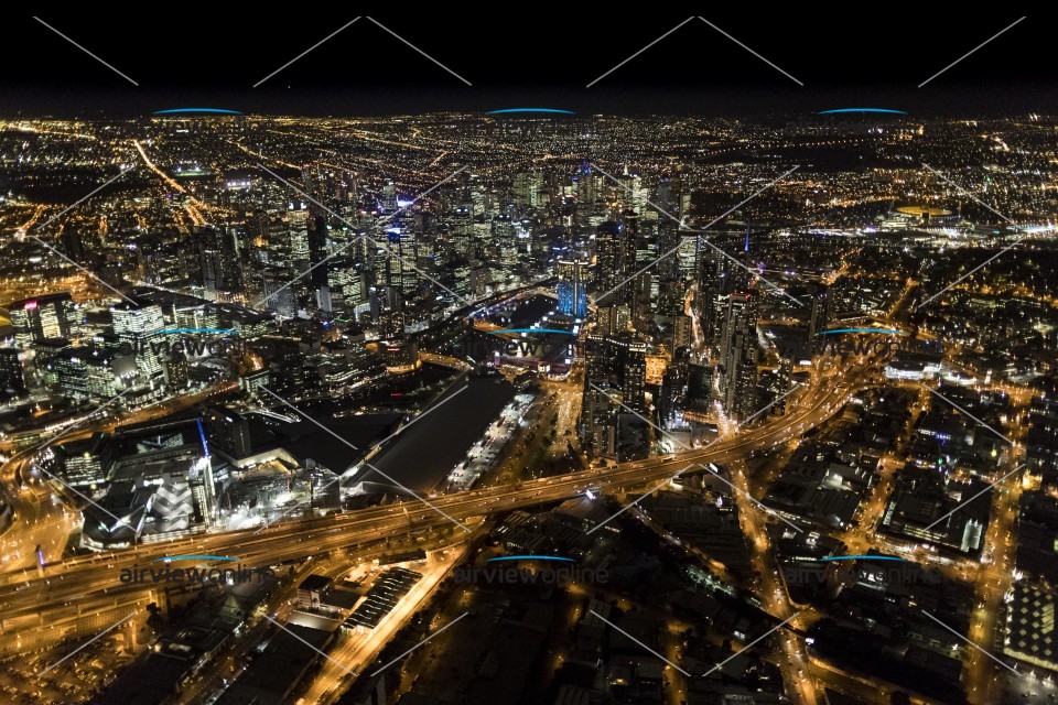 Aerial Photography Melbourne Night Series Airview Online